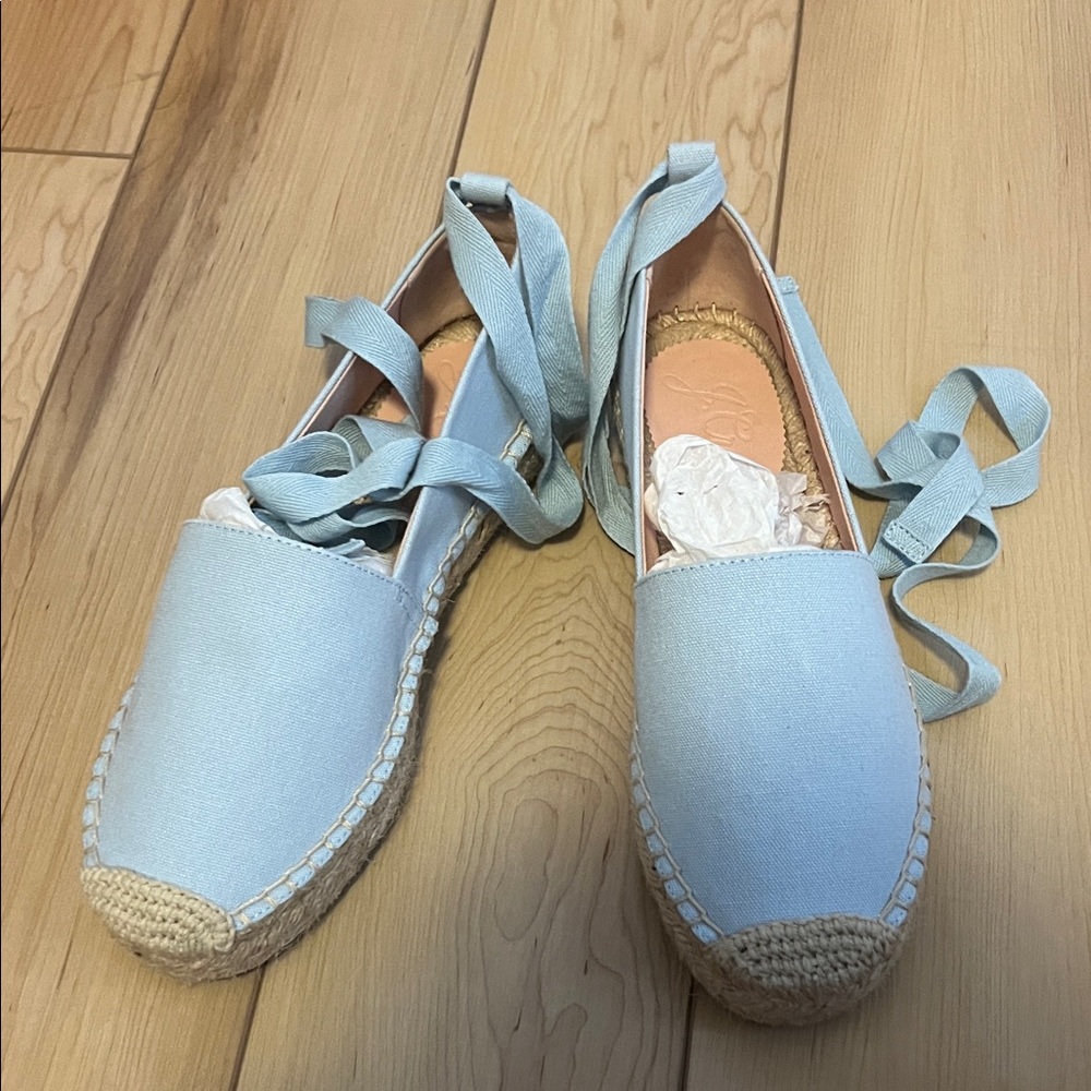 J. Crew Light Blue Espadrille Flats